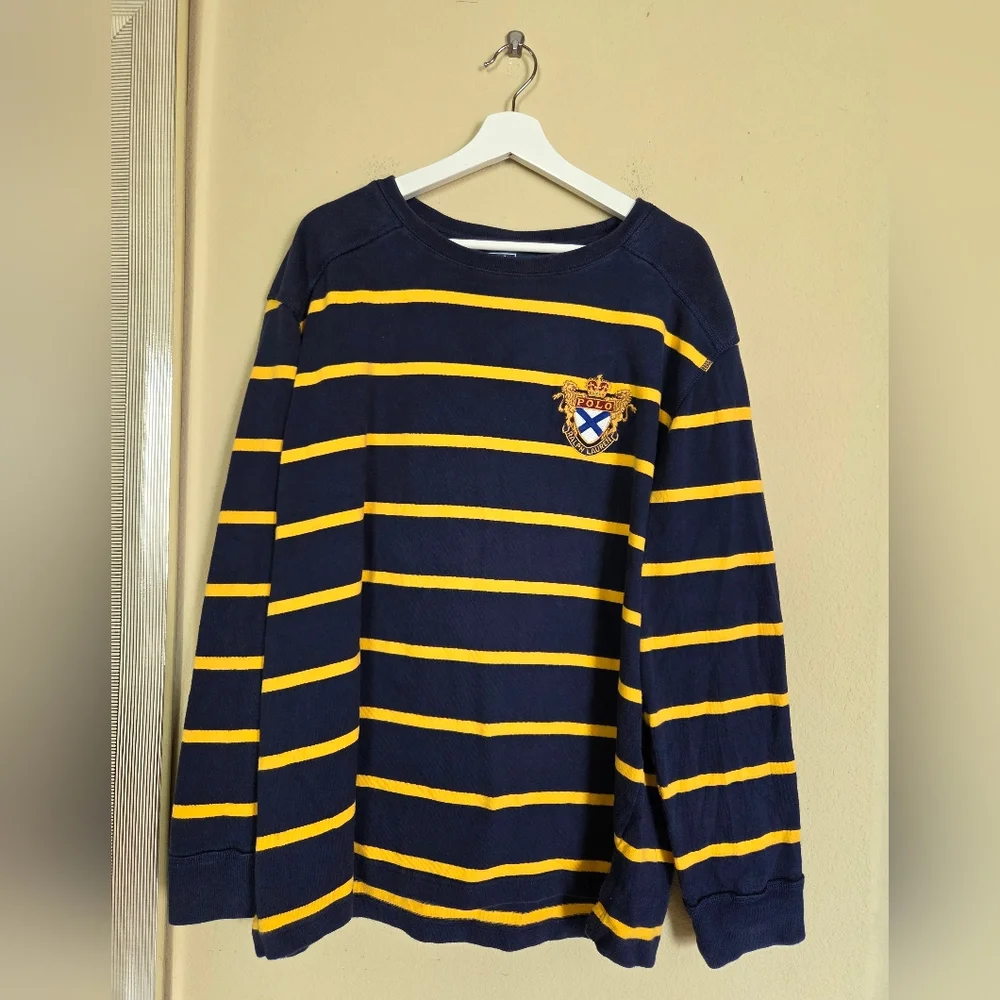 Polo Ralph Lauren Rugby Sweater Cotton Classic Preppy Timeless Old Money